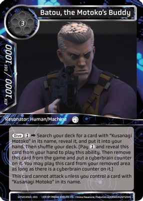 Batou, the Motoko's Buddy