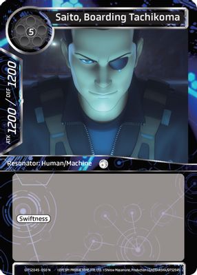 Saito, Boarding Tachikoma