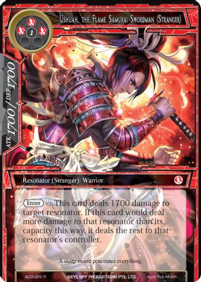 Ushuah, the Flame Samurai Swordman (Stranger)