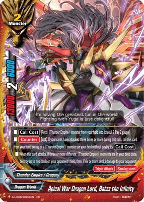 Apical War Dragon Lord, Batzz the Infinity