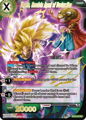 Vegeta, Resolute Agent of Destruction