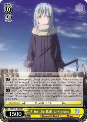 After the Battle, Rimuru