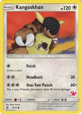 Kangaskhan - 55/70 (#4 Charizard Stamped)