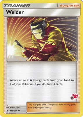 Welder - 189/214 (#25 Charizard Stamped)