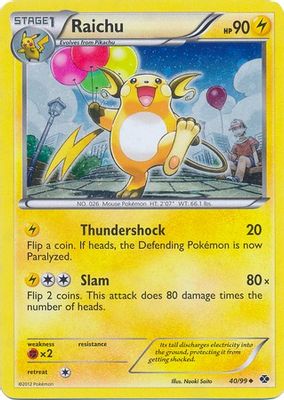 Raichu - 40/99 (Cosmos Holo)