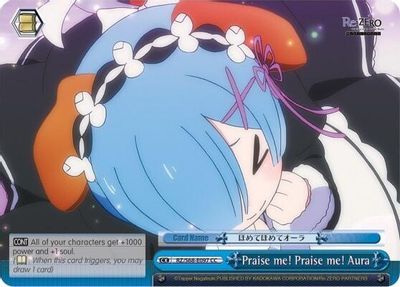 Praise me! Praise me! Aura