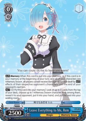 Leave Everything to Me, Rem