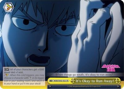 It's Okay to Run Away!