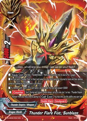 Thunder Flare Fist, Sunblaze