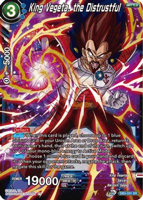 King Vegeta, the Distrustful