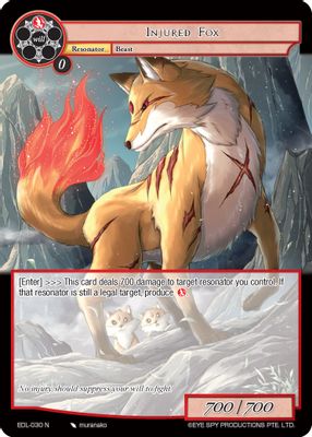 Injured Fox