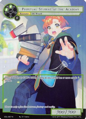 Perpetual Student at the Academy (Full Art)