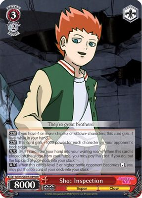 Sho: Inspection