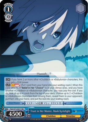 Trust in Her Master, Mash Kyrielight