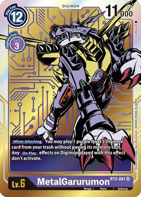 MetalGarurumon - BT2-081 (Alternate Art)