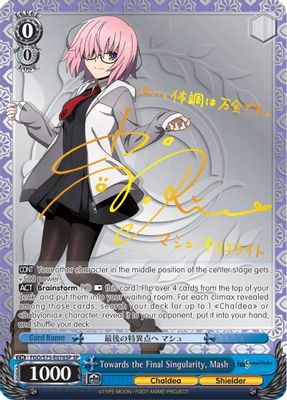 Towards the Final Singularity, Mash (SP)