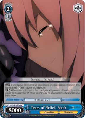 Tears of Relief, Mash