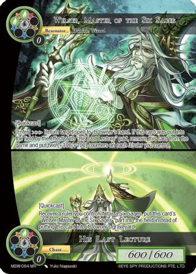 Welser, Master of the Six Sages // His Last Lecture