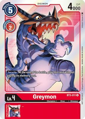 Greymon - BT3-011 (Box Topper)