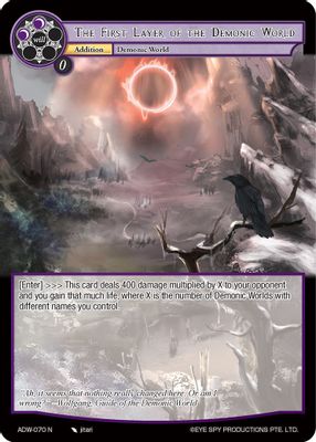 The First Layer of the Demonic World