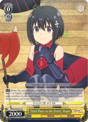 Third Place in the Event, Maple