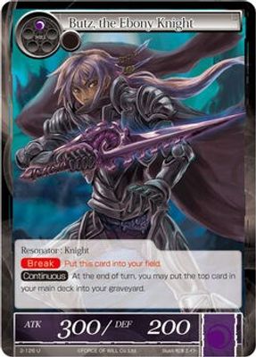 Butz, the Ebony Knight