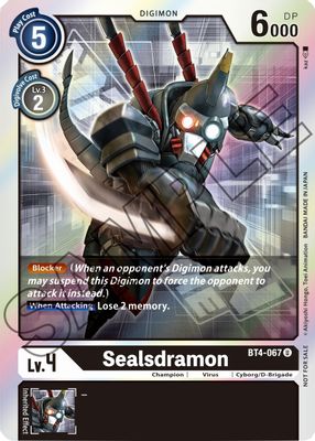 Sealsdramon - BT4-067 (Event Pack 1)