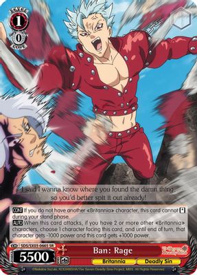 Ban: Rage (SR)