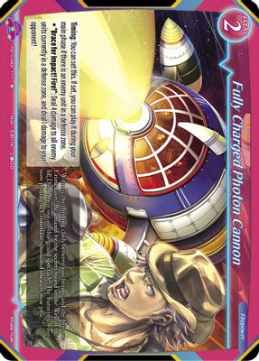 Fully Charged Photon Cannon