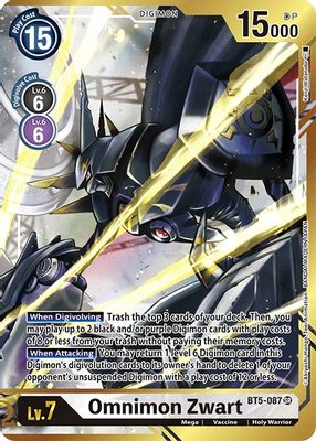 Omnimon Zwart (Alternate Art - Kenji Watanabe)