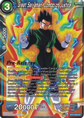 Great Saiyaman, Combo of Justice