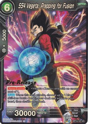 SS4 Vegeta, Prepping for Fusion