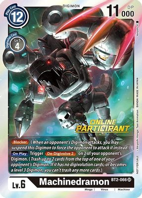 Machinedramon - BT2-066 (2021 Championship Online Regional) [Online Participant]