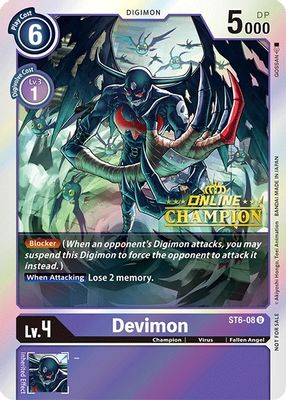Devimon - ST6-08 (2021 Championship Online Regional) [Online Champion]