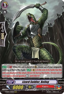 Lizard Soldier, Bellog