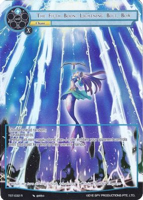 The Fifth Boon: Lightning Bolt, Bow (Full Art)