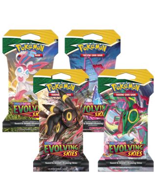 Evolving Skies Sleeved Booster Pack Art Bundle [Set of 4]