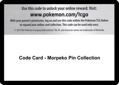 Code Card - Morpeko Pin Collection