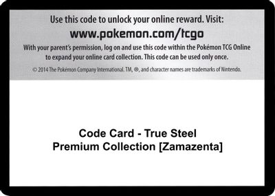 Code Card - True Steel Premium Collection [Zamazenta]