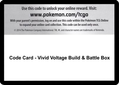 Code Card - Vivid Voltage Build & Battle Box