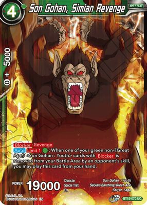 Son Gohan, Simian Revenge