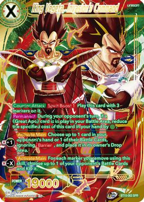 King Vegeta, Invasion's Command (SPR)