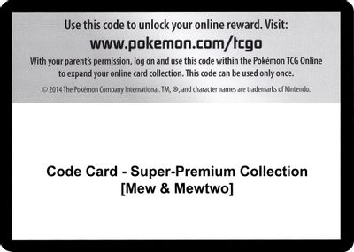 Code Card - Super-Premium Collection [Mew & Mewtwo]