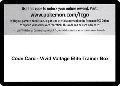 Code Card - Vivid Voltage Elite Trainer Box