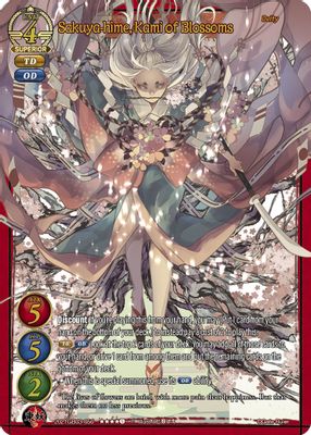 Sakuya-hime, Kami of Blossoms (Textured Foil)