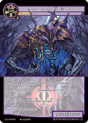 Schmel, Giant of Distrust