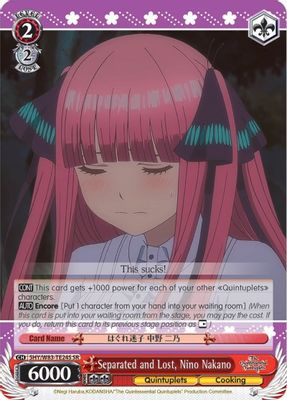 Separated and Lost, Nino Nakano (SR)