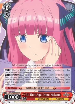 At That Age, Nino Nakano
