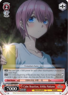 Calm Reaction, Ichika Nakano