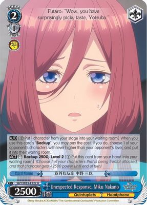 Unexpected Response, Miku Nakano